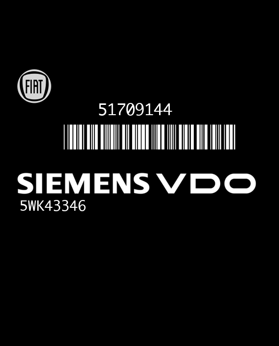 SIEMENS VDO 5WK43346 FIAT STILO 51709144