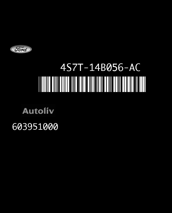 AUTOLIV 603951000 FORD MONDEO 4S7T-14B056-AC