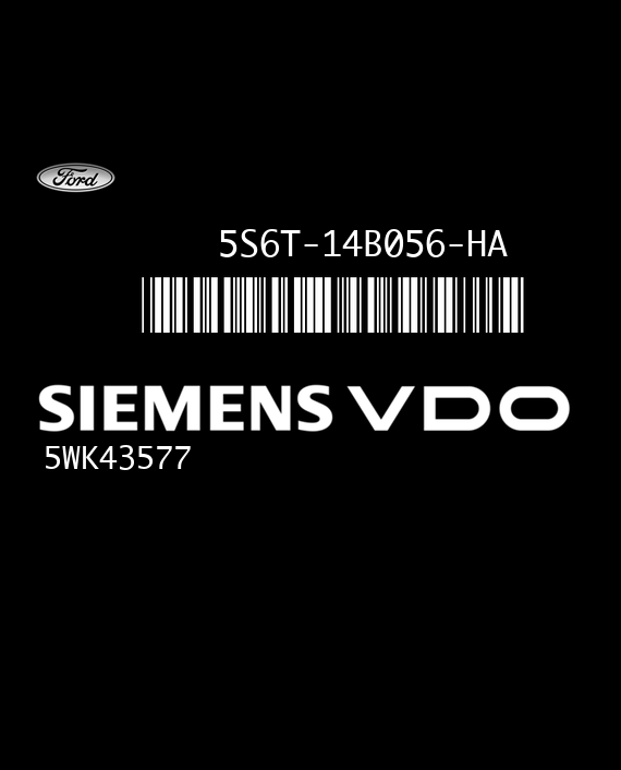 SIEMENS 5WK43577 FORD FIESTA 5S6T-14B056-HA EEPROM 95160