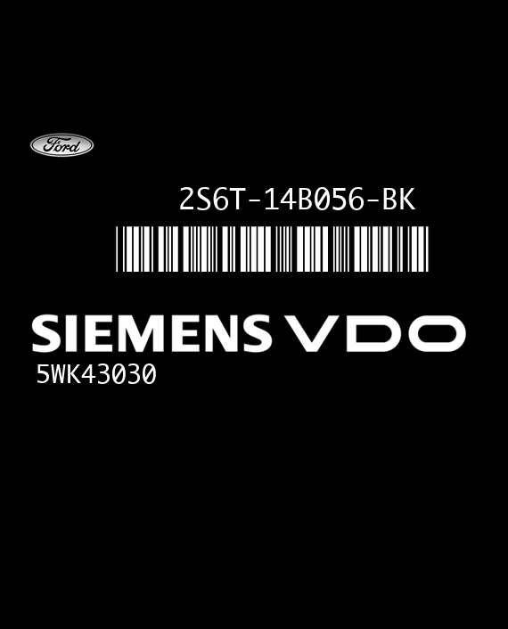 SIEMENS VDO 5WK43030 FORD FIESTA 2003 2S6T-14B056-BK