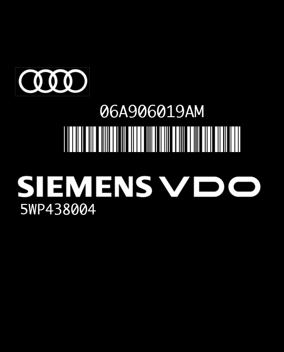 SIEMENS SIMOS 5WP438004 AUDI A3 1.6 06A906019AM