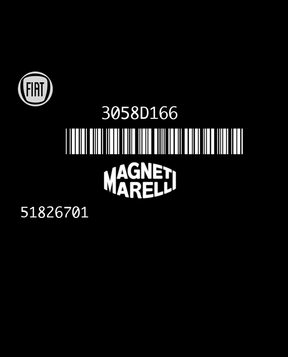 MAGNETI MARELLI MJD 6F3.D1 FIAT DOLBO 1.3 JTD 85HP 51826701 HW03R 3058D166