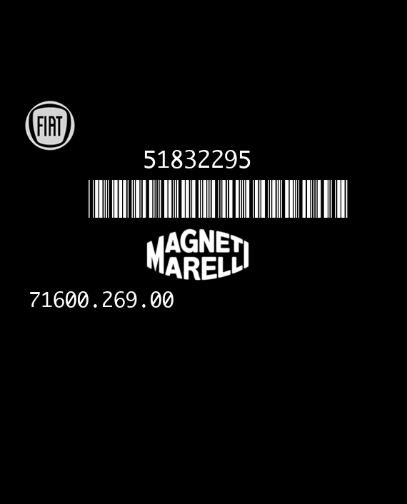 MAGNETI MARELLI MJD 6F3.H7 71600.269.00 FIAT FIORINO 1.3 JTD 75HP 51832295 HW04P 3546H780