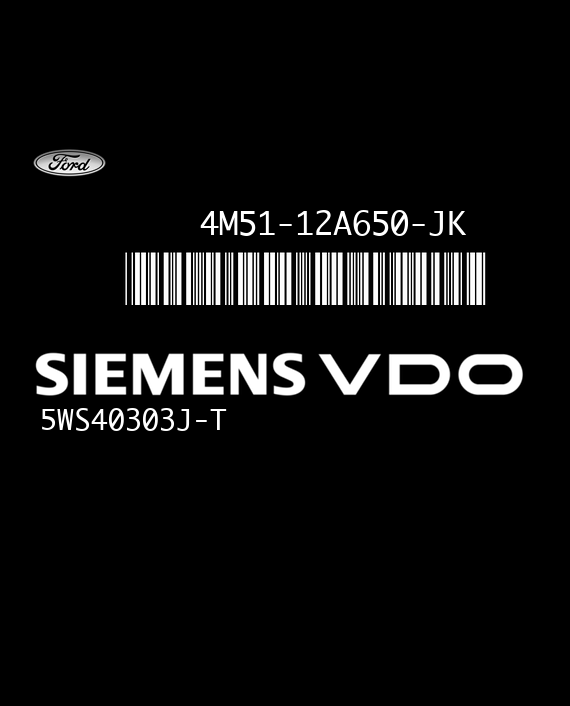 SIEMENS SID202 5WS40303J-T FORD FOCUS 1.8 TDCI 4M51-12A650-JK 3ANK FR07054000000