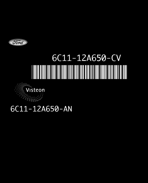 VISTEON DCU-101 FORD TRANSIT 2.2 TDCI 110HP 6C11-12A650-AN 6C11-12A650-CV 9DDM 6C11-12K532-BV
