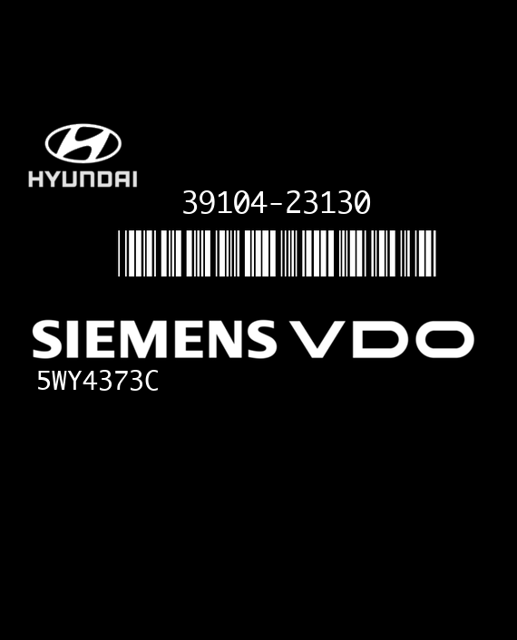 SIEMENS VDO SIMK43 5WY4373C HYUNDAI TUCSON 2.0i 39104-23130 39131-23060 6630045010000