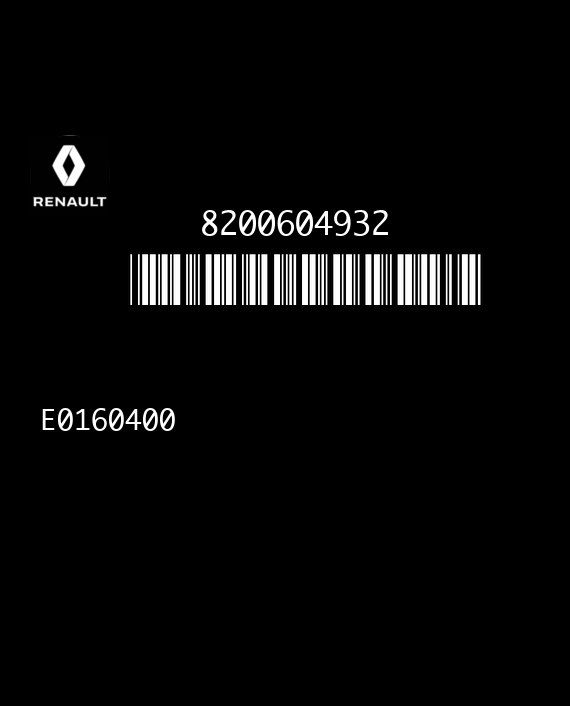 ESL VALEO E0160400 RENAULT 8200604932