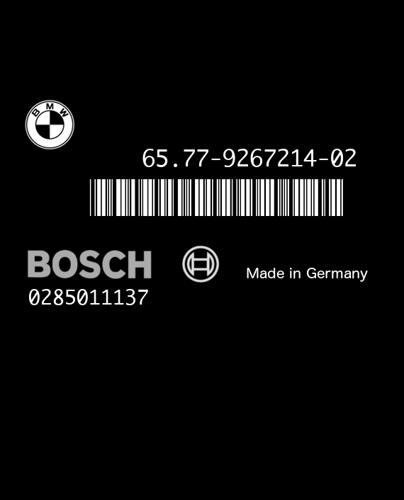 BOSCH 0285011137 BMW 65.77-9267214-02 EEPROM 95128