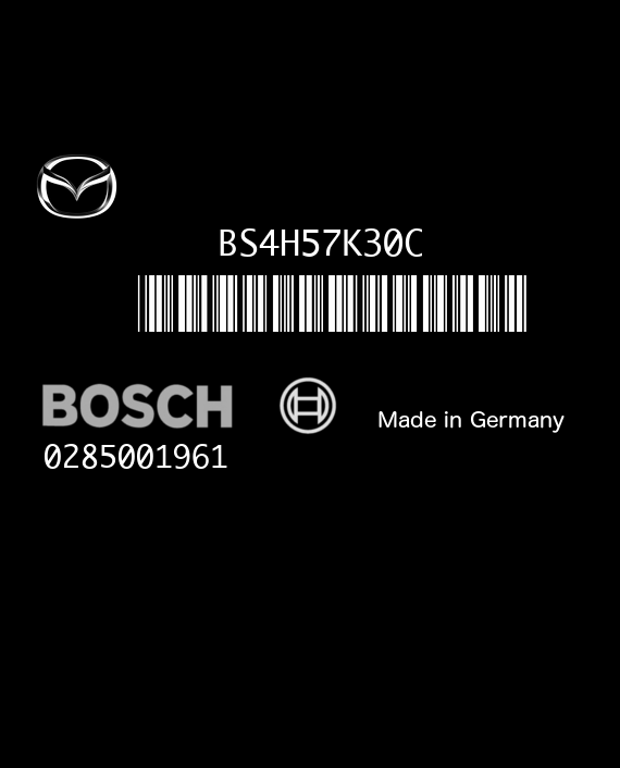 BOSCH 0285001961 MAZDA BS4H57K30C EEPROM 95080
