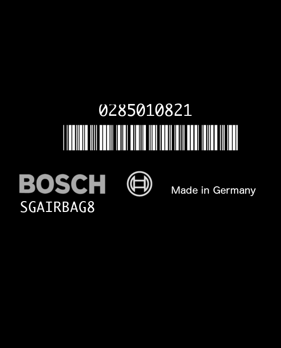 BOSCH SGAIRBAG8 0285010821 NISSAN NAVARA 285565X00A 18 EEPROM MC68HC912B32