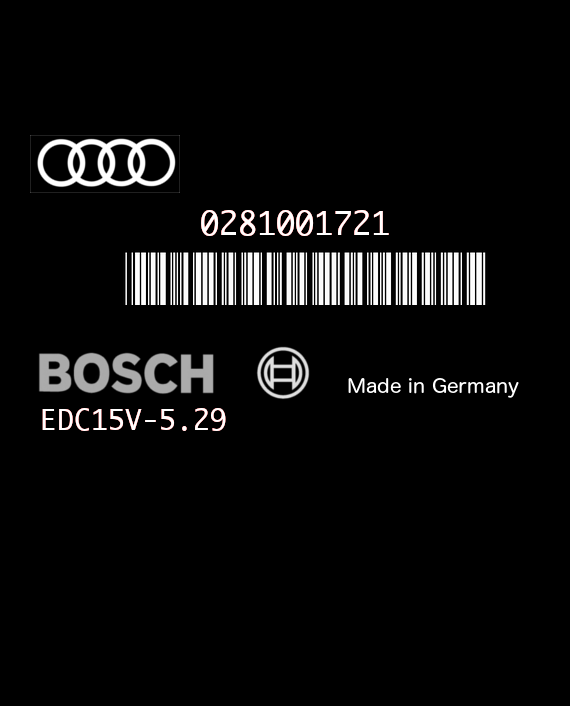 BOSCH EDC15V-5.29 0281001721 AUDI A4 1.9 TDI 110HP 038906018S
