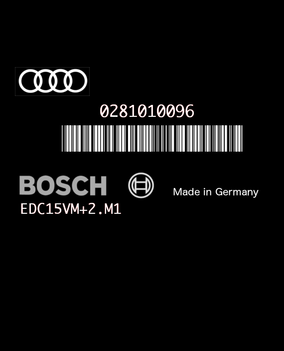 BOSCH EDC15VM+2.M1 0281010096 AUDI A6 2.5 TDI V6 180HP 4B2907401 1037354337