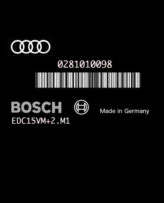 BOSCH EDC15VM+2.M1 0281010098 AUDI A6 2.5 TDI V6 180HP 4B2907401B EEPROM 24C04