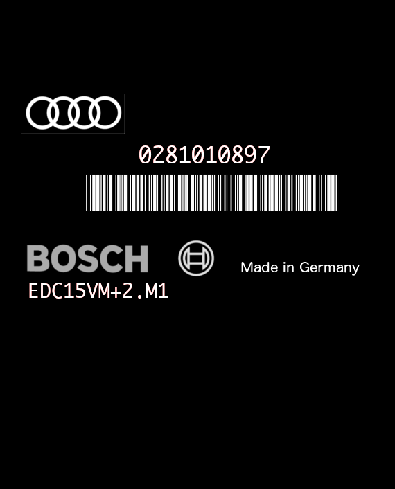 BOSCH EDC15VM+2.M1 0281010897 AUDI A6 2.5 TDI V6 180HP 4Z7907401B 1037366613
