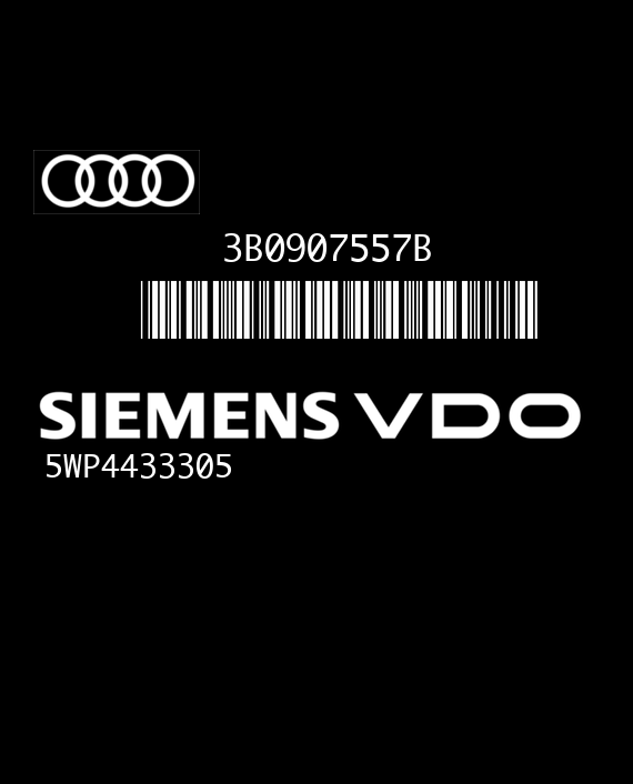 SIEMENS SIMOS 5WP4433305 AUDI A4 1.6 3B0907557B