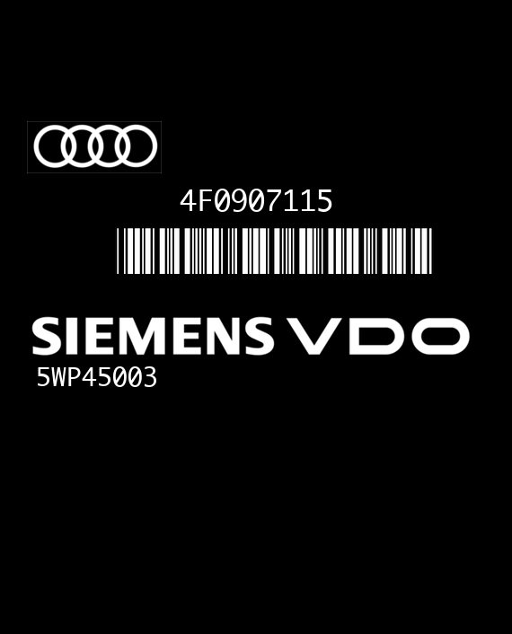 SIEMENS VDO SIMOS 6.2 5WP45003 AUDI A6 3.2 V6 FSI 255HP 4F0907115 4F0910115 S6200FC000000