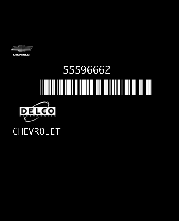 ACDELCO DELPHI E87 CHEVROLET TRAX 1.7 131HP A17DTF 55596662 ABUX