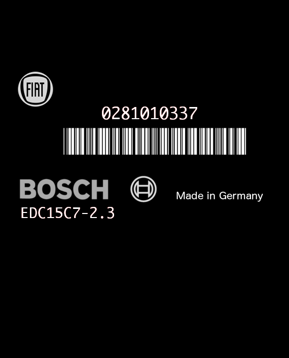 BOSCH EDC15C7-2.3 0281010337 FIAT STILO 1.9 JTD 115HP 73501237 1037363168