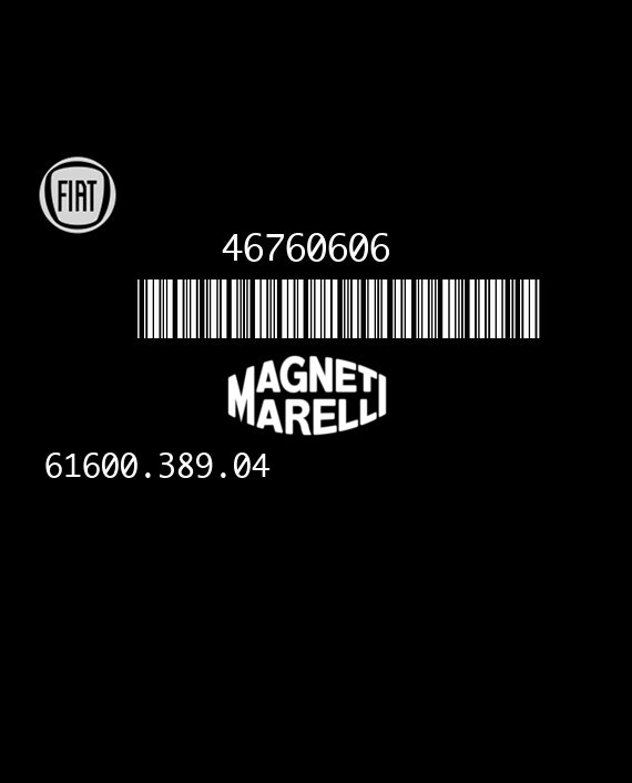 MAGNETI MARELLI IAW 59F.M2 61600.389.04 FIAT PUNTO 1.2i 46760606 HW002 1702MFL