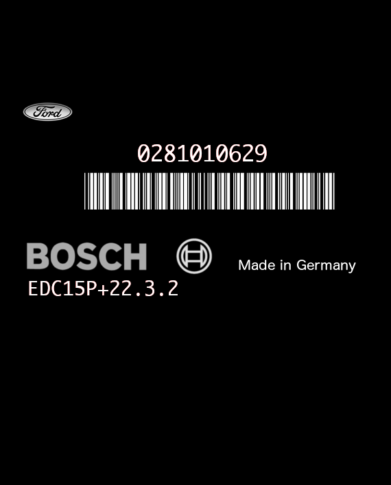 BOSCH EDC15P+22.3.2 0281010629 FORD GALAXY 1.9 TDI 115HP 038906019FA YM21-12A650-KB 1037360460