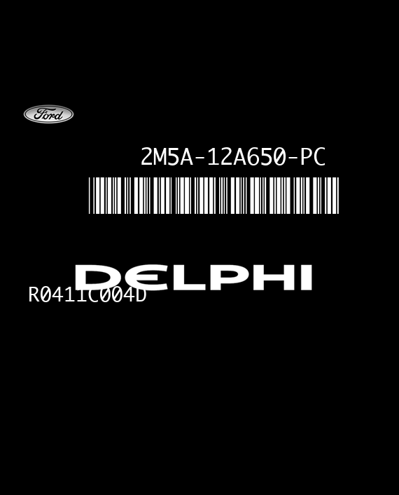 DELPHI E2U9A R0411C004D FORD FOCUS 1.8 TDCI 115HP 2M5A-12A650-PC DUDU SC5F21PEA