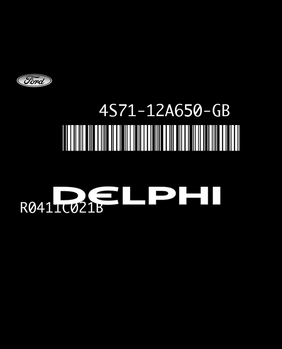 DELPHI E2U9A R0411C021B FORD MONDEO 2.0 TDCI 115HP 4S71-12A650-GB DXNU SK04_115_SNH_MMT6