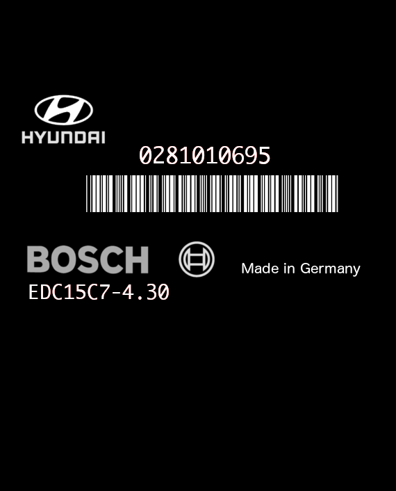 BOSCH EDC15C7-4.30 0281010695 HYUNDAI MATRIX 1.5 CRDI 82HP 39101-27610 1037362811
