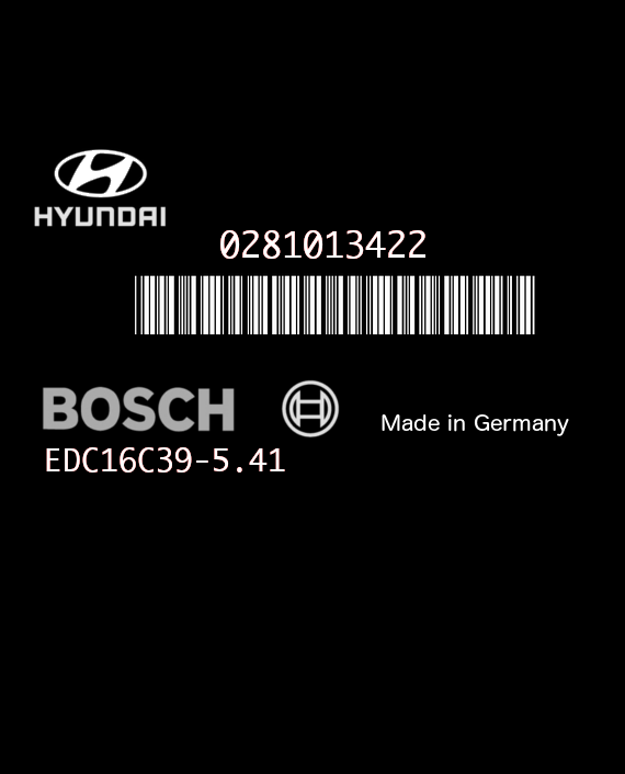 BOSCH EDC16C39-5.41 0281013422 HYUNDAI TUCSON 2.0 CRDI 140CV 39113-27295 1037384598
