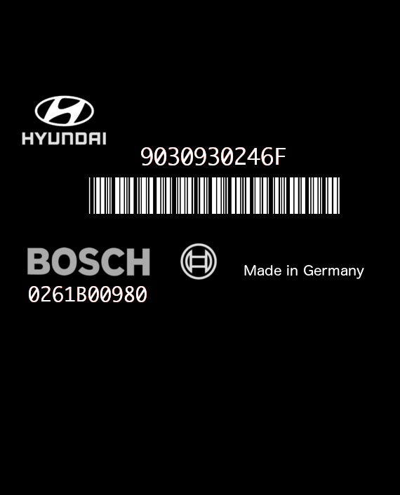 BOSCH M7.9.0 0261B00980 KEFICO 9030930246F HYUNDAI ACCENT 1.5i 39109-22545 LCE3I55