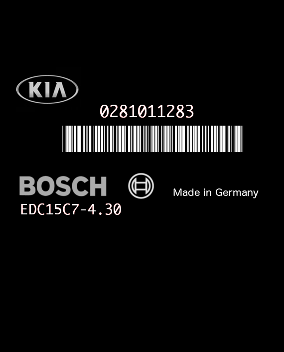 BOSCH EDC15C7-4.30 0281011283 KIA SORENTO 2.5 CRDI 140HP 39100-4A720 391004A720 1037366921