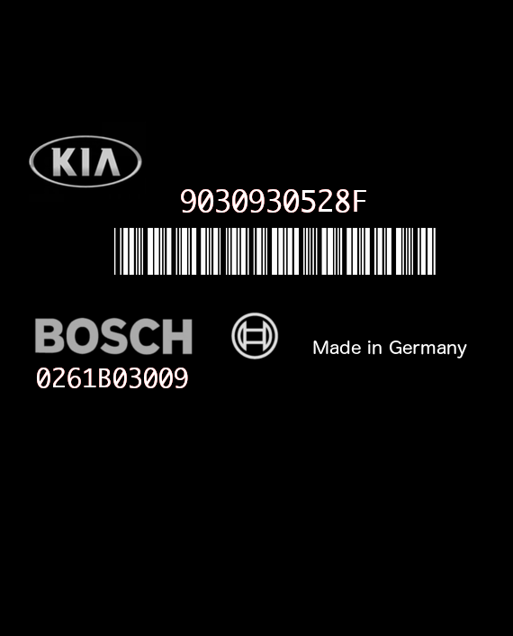 BOSCH M7.9.0 0261B03009 KEFICO 9030930528F KIA PICANTO 1.0i 61HP 39110-02025 3911002025 SAE4IS05