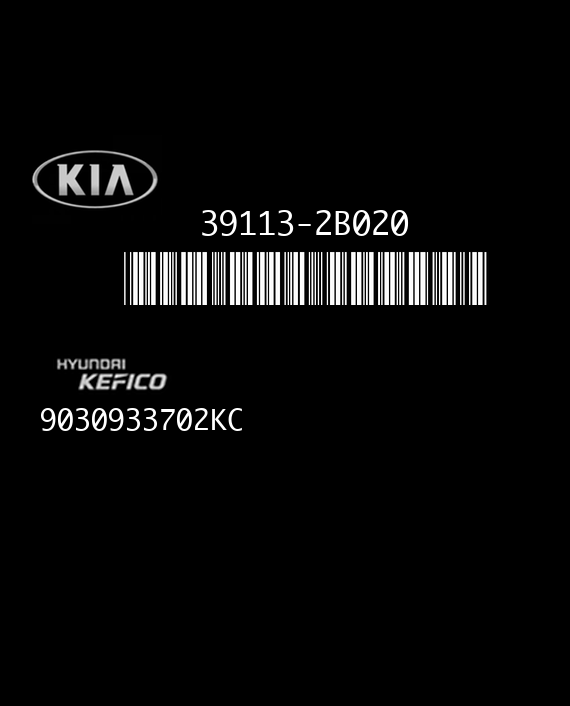 KEFICO M7.9.8 9030933702KC KIA SOUL 1.6i 126HP 39113-2B020 391132B020 GAM-946CFS1-5000