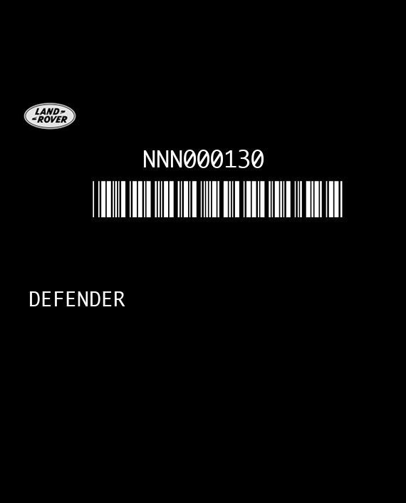 MOTOROLA A0016 LAND ROVER DEFENDER 2.5 TD5 138HP NNN000130