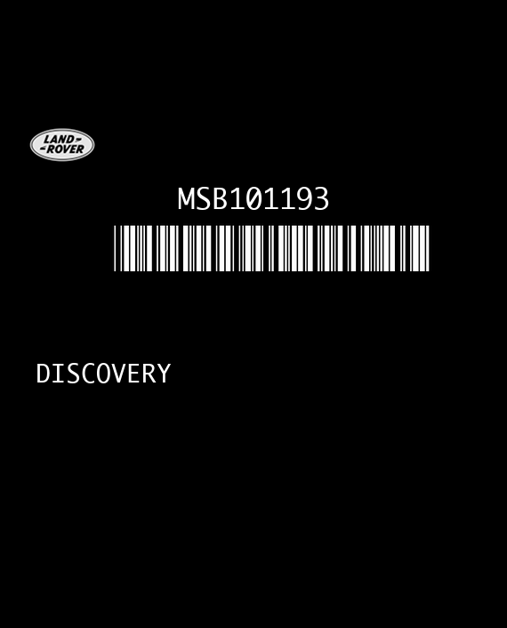 MOTOROLA A0016 LAND ROVER DISCOVERY 2.5 TD5 138HP MSB101193