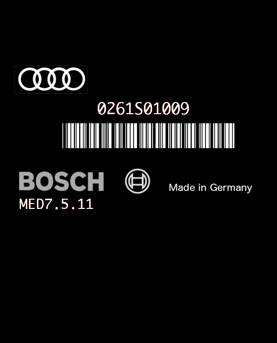 BOSCH MED7.5.11 0261S01009 AUDI A2 1.6 FSI 036906013F 1037366152