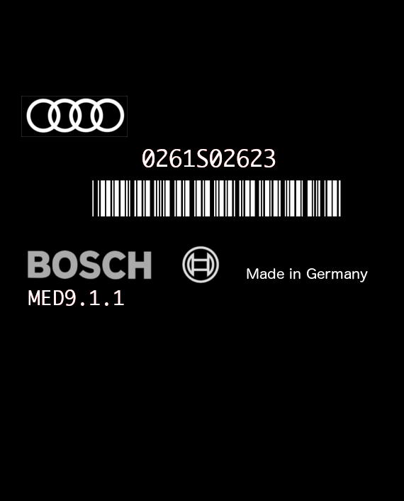 BOSCH MED9.1.1 0261S02623 AUDI A5 4.2 V8 TFSI 354HP 8T0907560M 1037399146