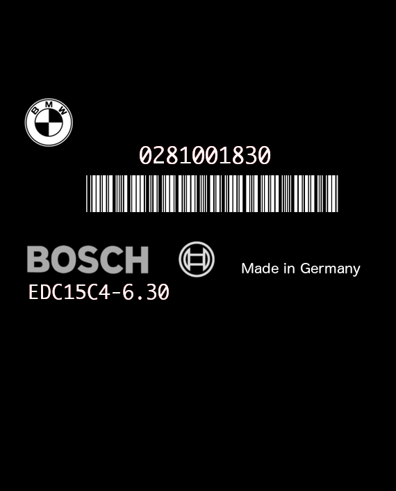 BOSCH EDC15C4-6.30 0281001830 BMW E39 530D 3.0 24V 186HP 7785540 13617785540 1037350667