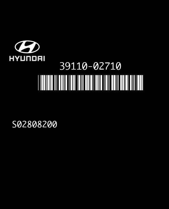 HYUNDAI S02808200 ATOS 1.0i 39110-02710 3911002710 E05ATI1