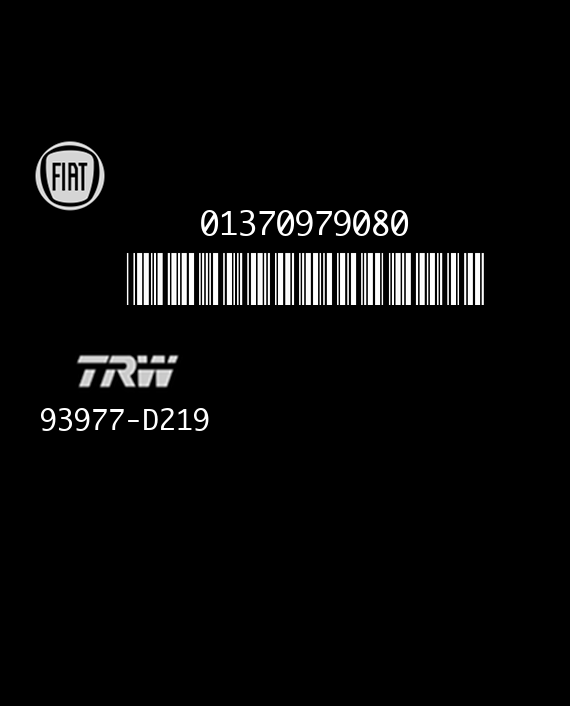 TRW 93977-D219 FIAT DUCATO 01370979080 EEPROM 95640