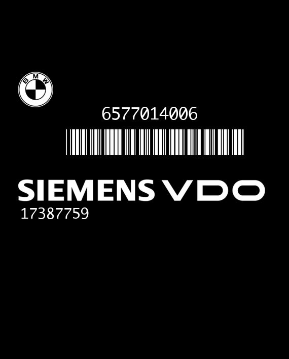SIEMENS MS40.1 5WK9002 BMW E36 320i 2.0i 24V 150HP 17387759 6577014006