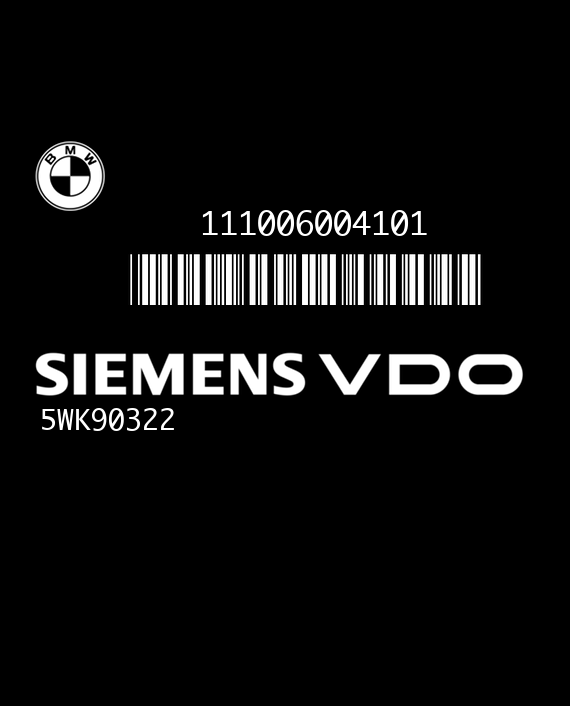 SIEMENS MS41.0 5WK90322 BMW E39 523i 2.5i 170HP 1483861 111006004101