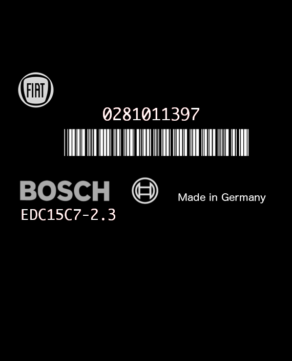 BOSCH EDC15C7-2.3 0281011397 FIAT STILO 1.9 JTD 80HP 55187570 1037367472