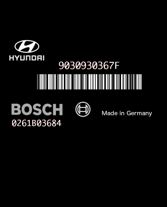 BOSCH M7.9.0 0261B03684 KEFICO 9030930367F HYUNDAI GETZ 39110-02426 3911002426 TBH5IS10