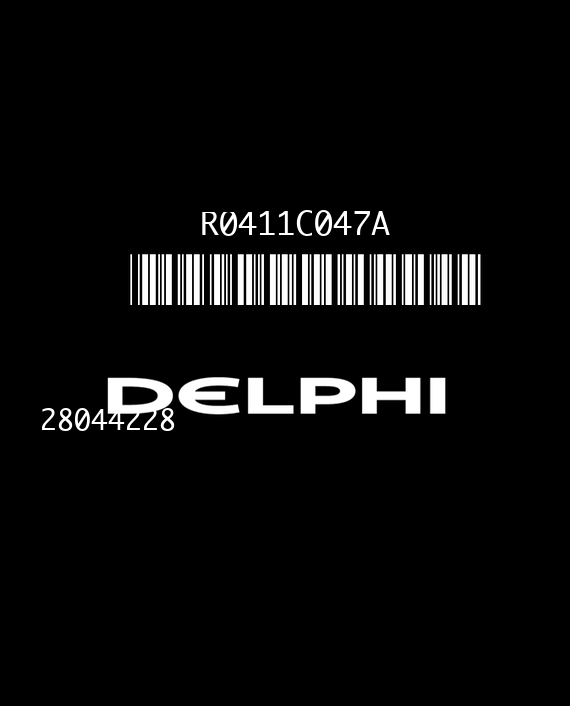 DELPHI E2U9A 28044228 R0411C047A JAGUAR X-TYPE 2.2 D 155HP 6X43-12A650-DA FCVX HJR02_X400_EC07__ZRI_ICA2_pm188