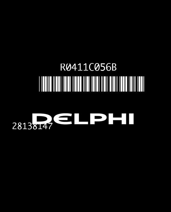 DELPHI E2U9A 28138147 R0411C056B JAGUAR X-TYPE 2.2 D 7X43-12A650-AB FHVV HJM05N04_X420_D55_PB_LD15_BSCH