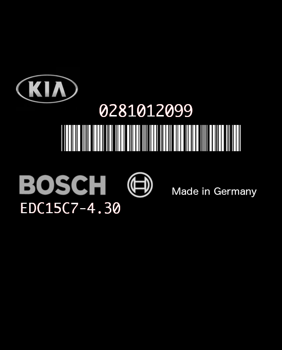 BOSCH EDC15C7-4.30 0281012099 KIA SPORTAGE 2.0 CRDI 39104-27400 3910427400 1037372105