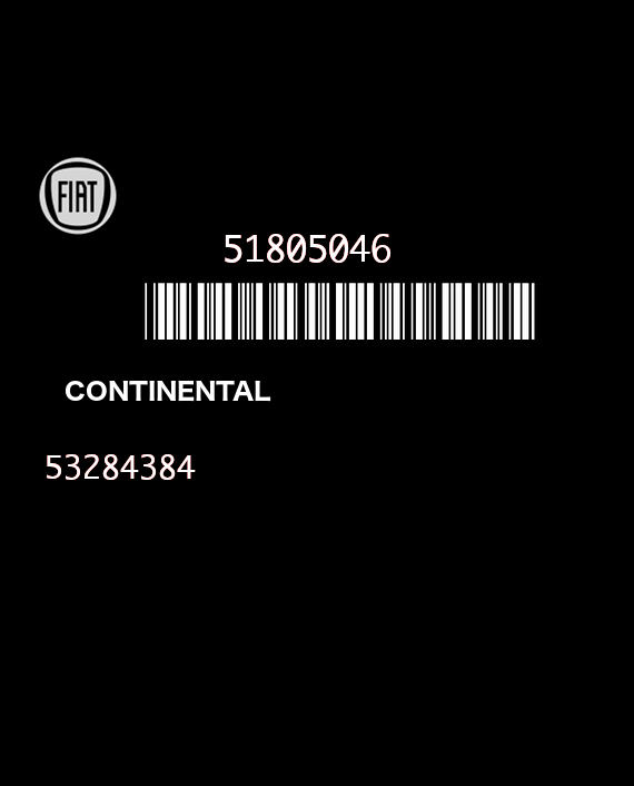 CONTINENTAL 53284384 FIAT 500 FORD KA 51805046 EEPROM 95320