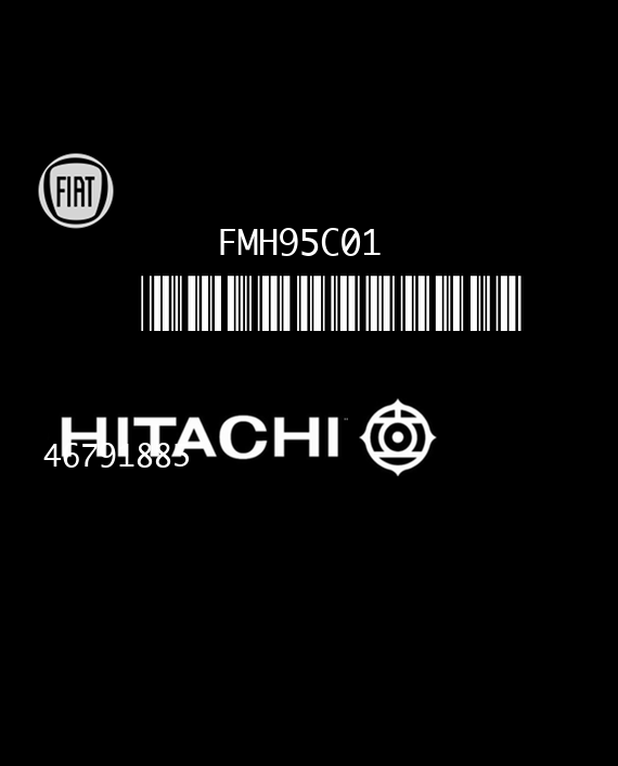 HITACHI MFI-505 HCU505 FIAT STILO 1.8i 16V 133HP 46791885 FMH95C01