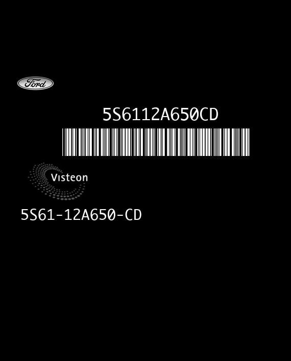 VISTEON ESU-132 FORD FIESTA ST 2.0i 16V 150HP 5S61-12A650-CD 5S6112A650CD 5AXD