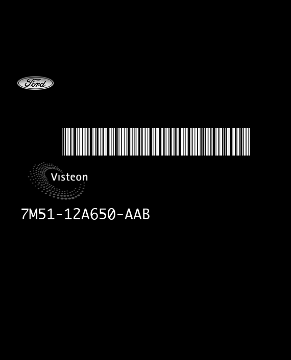 VISTEON ESU-411 FORD FOCUS 1.8i 16V 125HP 7M51-12A650-AAB 6DCB